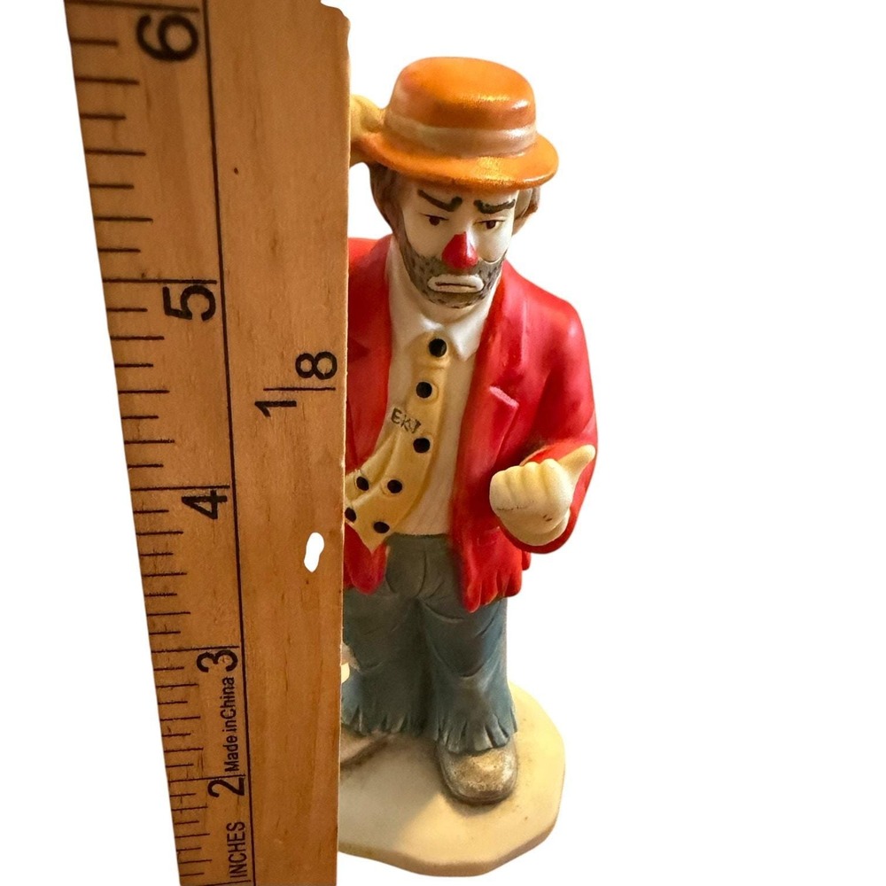 Emmett Kelly Jr Flambro Sad Clown Figurie EKJ Vintage {prce;aom 5In - Picture 10 of 10